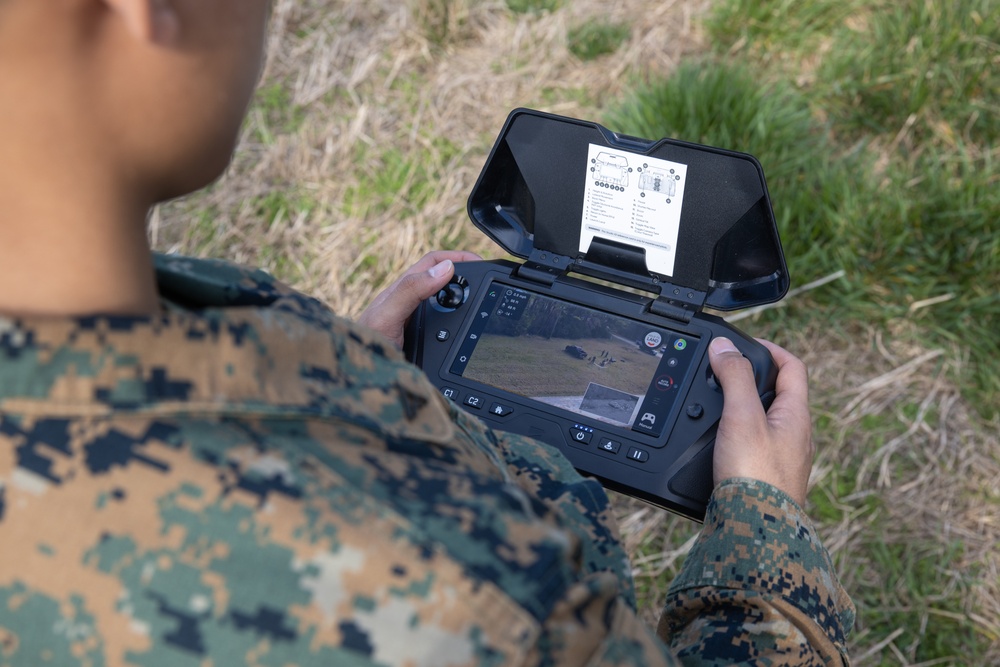 Lance Cpl. Joshua Kumakaw Operates a Small Unmanned Aircraft System