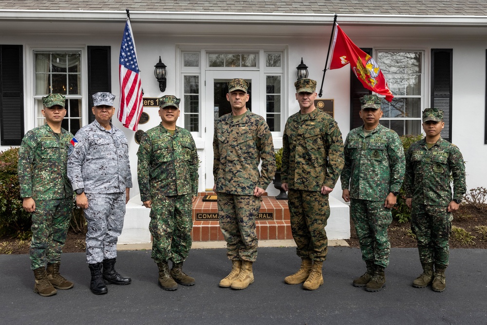 Commandant of the Philippine Marine Corps Visits Marine Corps Base Quantico
