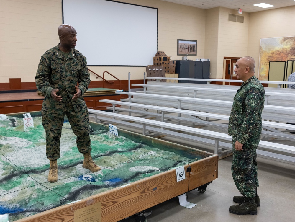 Commandant of the Philippine Marine Corps Visits Marine Corps Base Quantico
