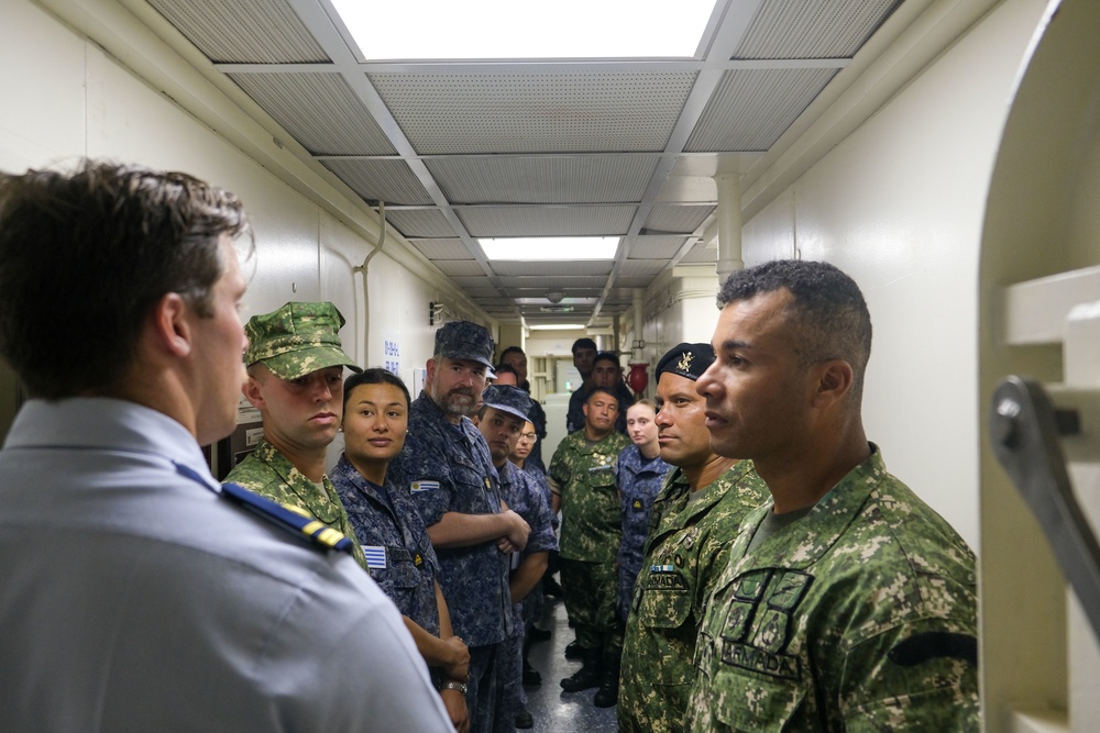 USCGC Stone conducts tours in Montevideo, Uruguay