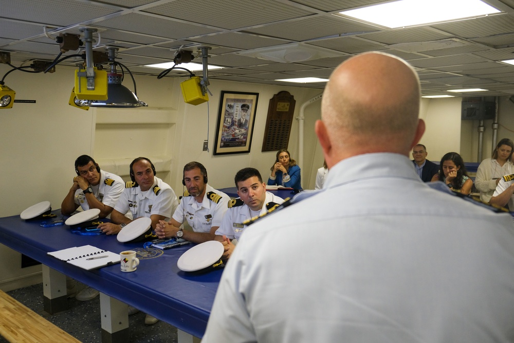 USCGC Stone conducts tours in Montevideo, Uruguay