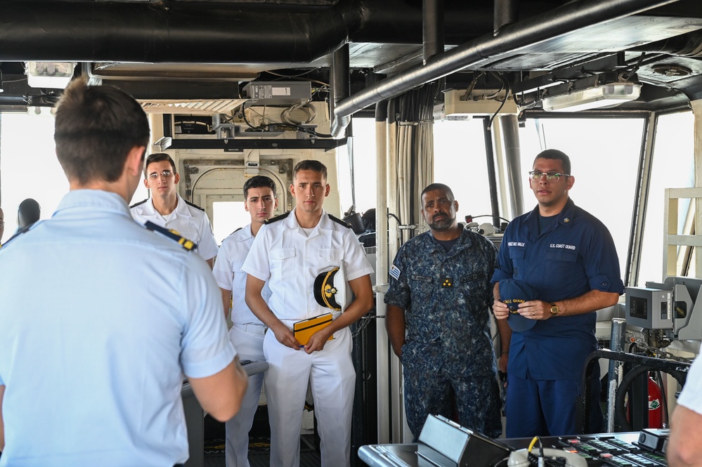 USCGC Stone conducts tours in Montevideo, Uruguay