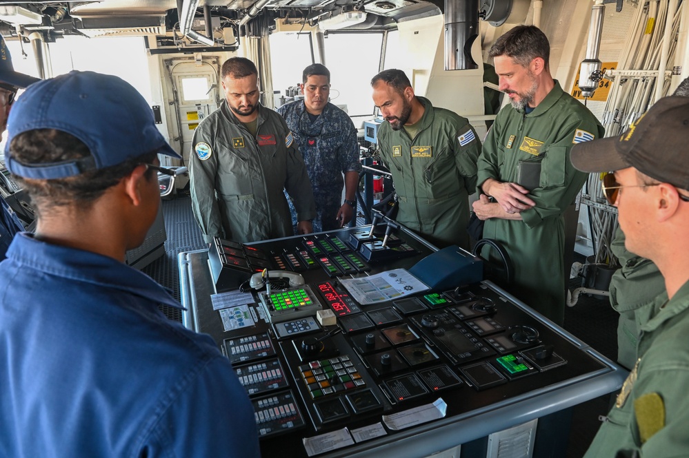 USCGC Stone conducts tours in Montevideo, Uruguay