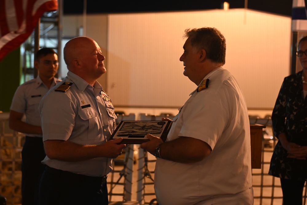 USCGC Stone hosts Uruguay officials for a reception