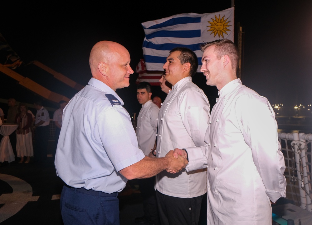 USCGC Stone hosts Uruguay officials for a reception