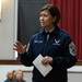 Chief Master Sgt. of the Air Force JoAnne Bass attends the Advanced and Career School Graduation