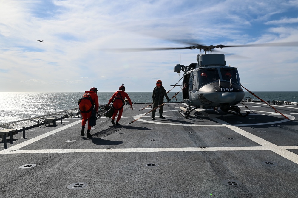 USCGC Stone conducts training exercises with Uruguay