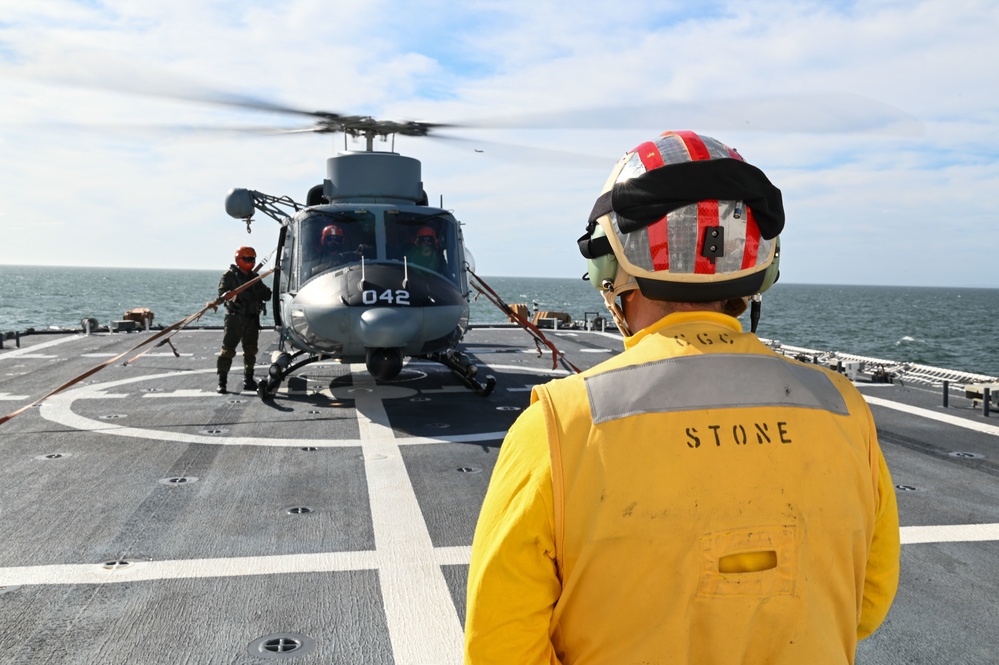 USCGC Stone conducts training exercises with Uruguay