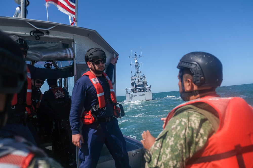 USCGC Stone conducts training exercises with Uruguay