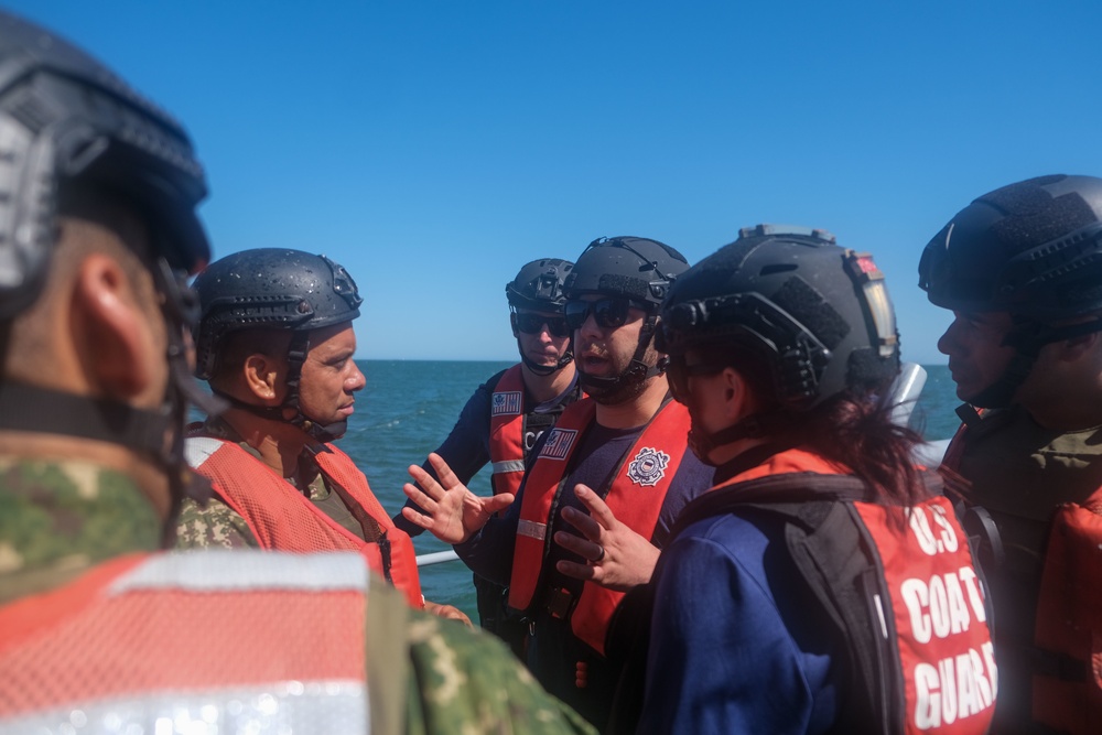 USCGC Stone conducts training exercises with Uruguay