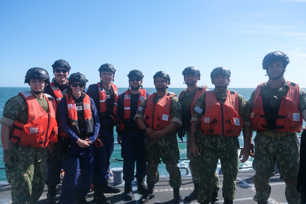 USCGC Stone conducts training exercises with Uruguay