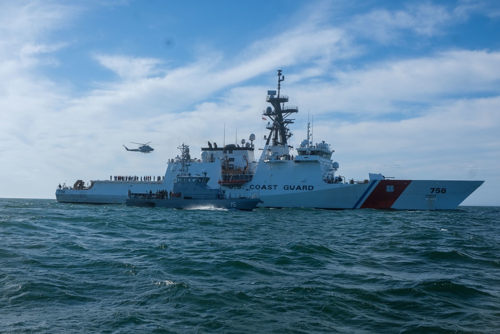 USCGC Stone conducts training exercises with Uruguay