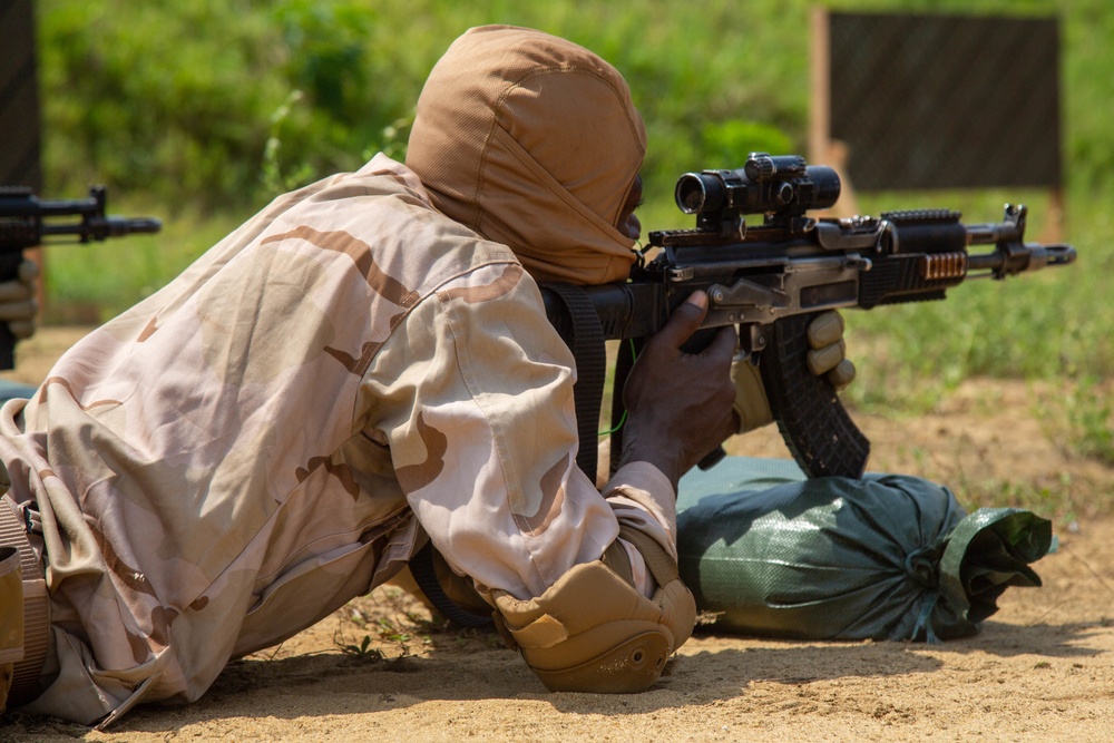 Niger soldiers shoots at 400m range at Flintlock 2023