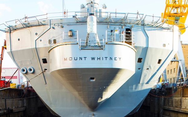 USS Mount Whitney Completes Scheduled Repair Period
