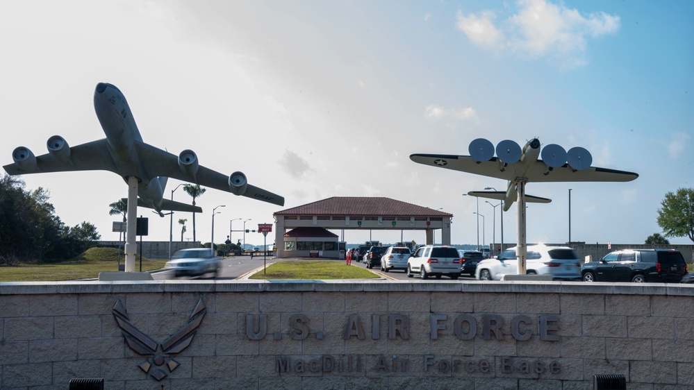 6th SFS stands guard at the Dale Mabry gate