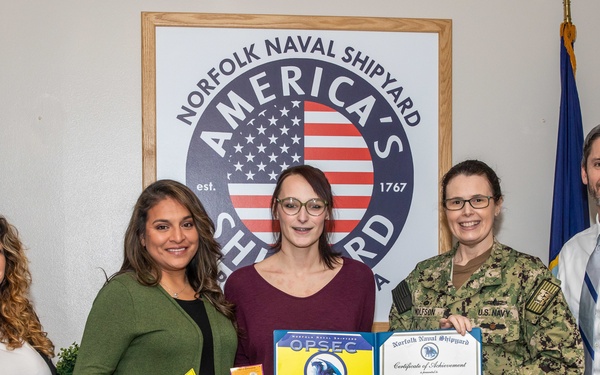 Code 2300 Celebrates First Excellence of OPSEC Award Win, Inspires Teammates throughout America’s Shipyard