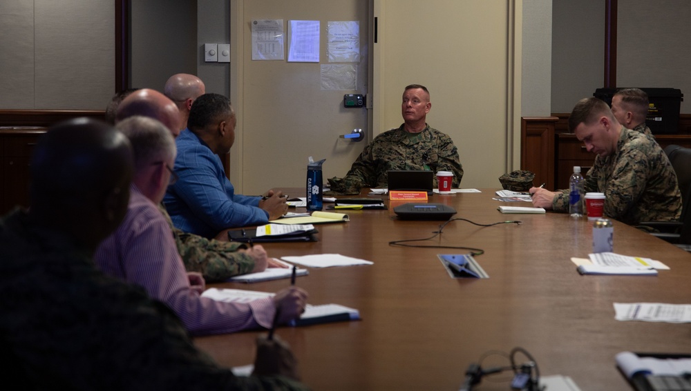 Maj. Gen. David W. Maxwell, Commander of Marine Corps Installations Command Visits Marine Corps Support Facility New Orleans