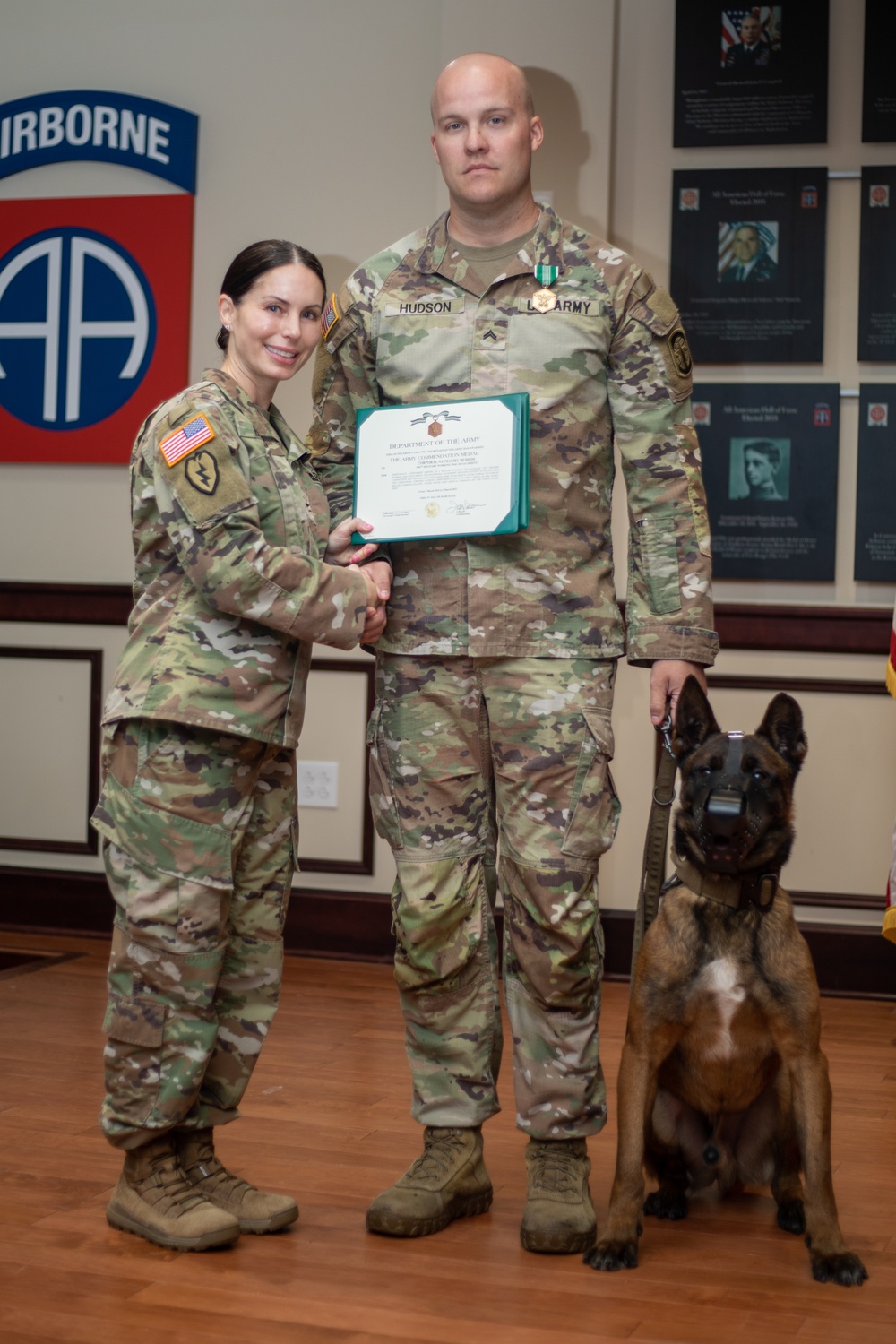 Military Working Dog Handler Competition Awards Ceremony