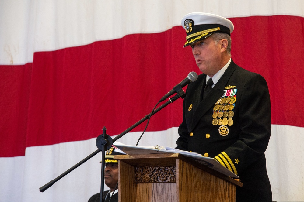 USS Boxer Hosts CPR 5 Change of Command