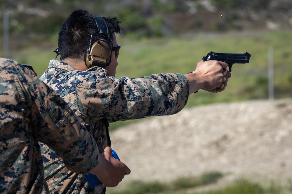 Civilians and service members participate in Marine Corps Marksmanship Competition