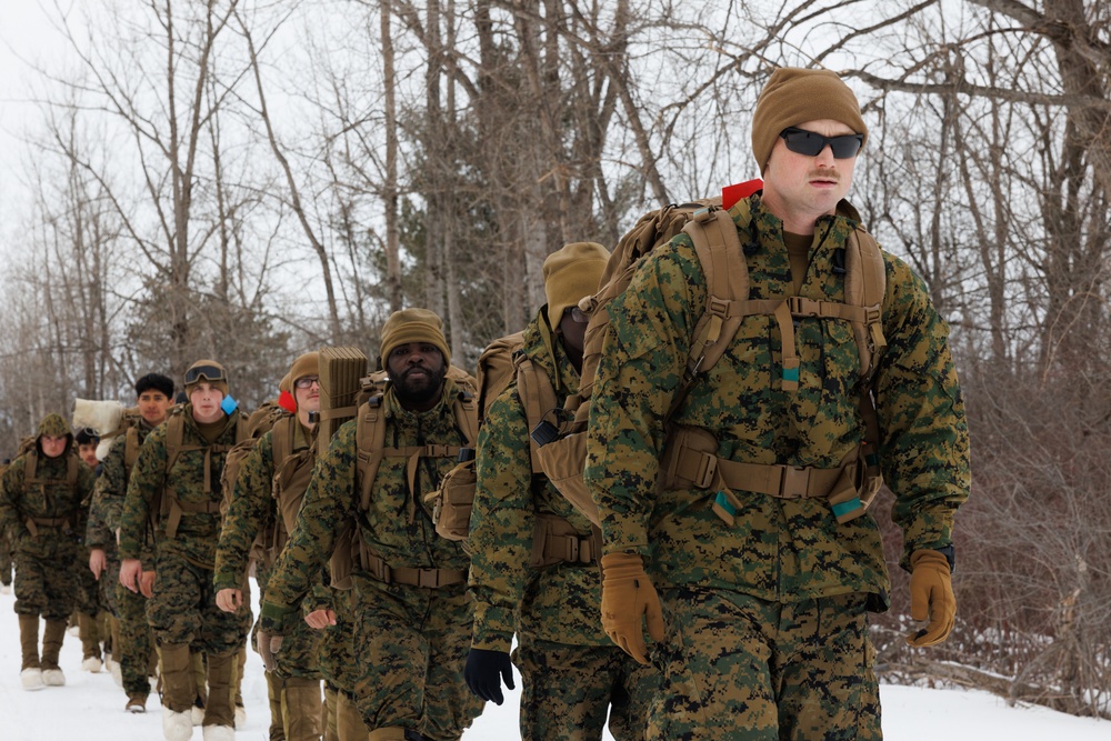 U.S. Marines with 2nd Landing Support Battalion Conduct a Hypothermia Lab in Fort Drum