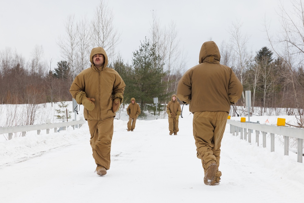 U.S. Marines with 2nd Landing Support Battalion Conduct a Hypothermia Lab in Fort Drum