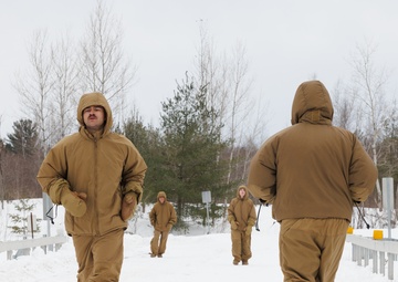 U.S. Marines with 2nd Landing Support Battalion Conduct a Hypothermia Lab in Fort Drum