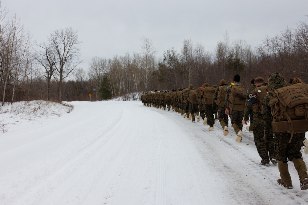 U.S. Marines with 2nd Landing Support Battalion Conduct a Hypothermia Lab in Fort Drum