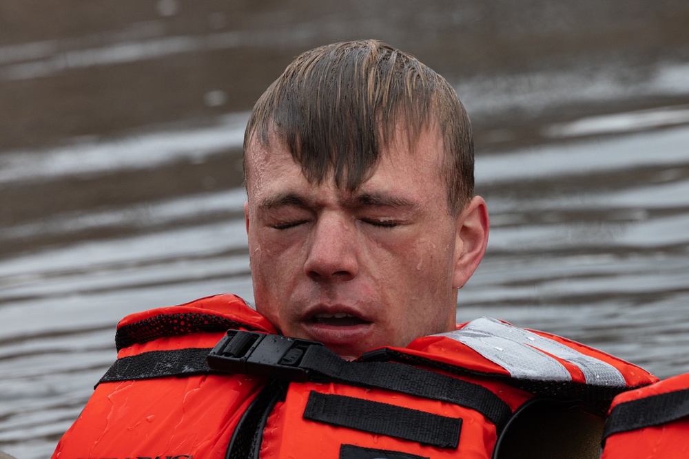 U.S. Marines with 2nd Landing Support Battalion Conduct a Hypothermia Lab in Fort Drum