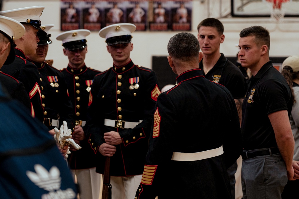 Silent Drill Platoon performs at West Anchorage High