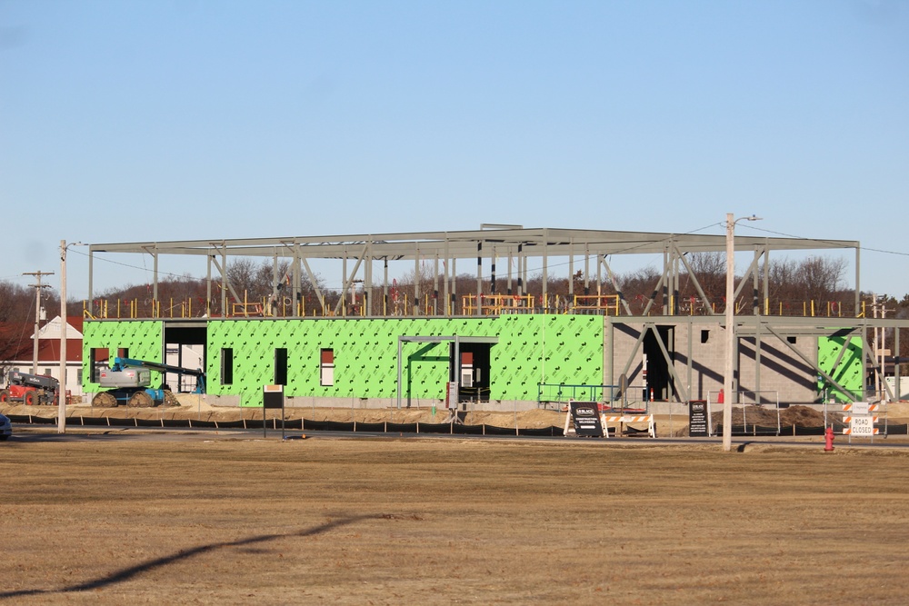 February 2023 construction operations of $11.96 million transient training brigade headquarters at Fort McCoy