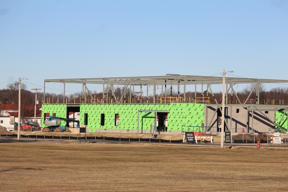 February 2023 construction operations of $11.96 million transient training brigade headquarters at Fort McCoy