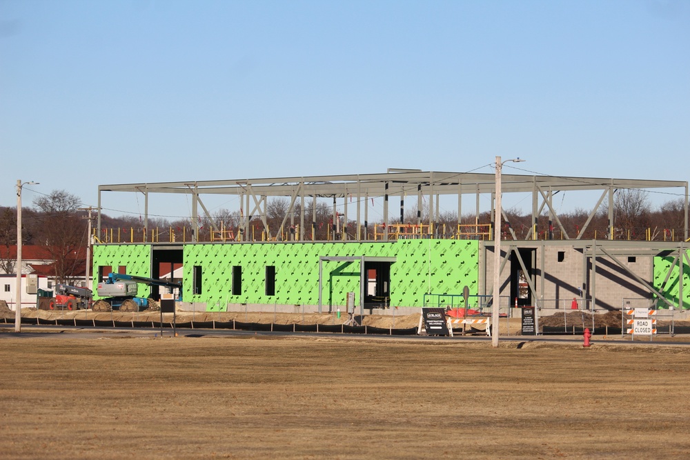 February 2023 construction operations of $11.96 million transient training brigade headquarters at Fort McCoy