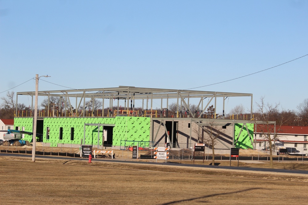 February 2023 construction operations of $11.96 million transient training brigade headquarters at Fort McCoy