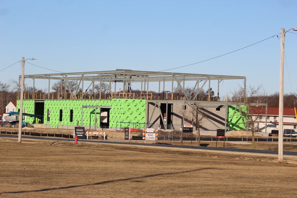 February 2023 construction operations of $11.96 million transient training brigade headquarters at Fort McCoy