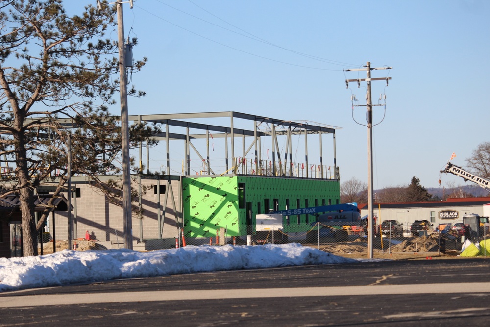 February 2023 construction operations of $11.96 million transient training brigade headquarters at Fort McCoy