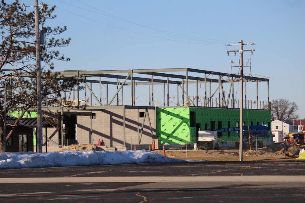 February 2023 construction operations of $11.96 million transient training brigade headquarters at Fort McCoy