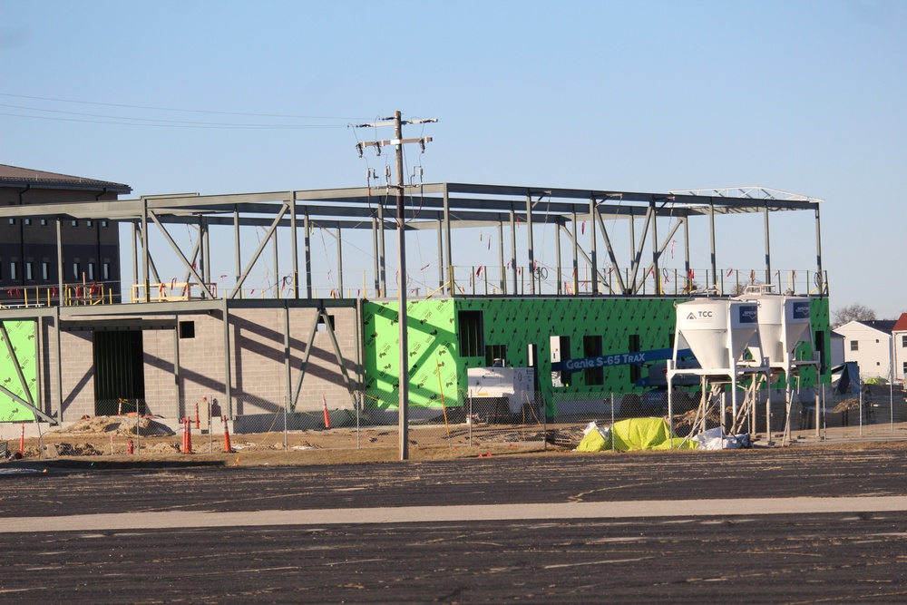 February 2023 construction operations of $11.96 million transient training brigade headquarters at Fort McCoy