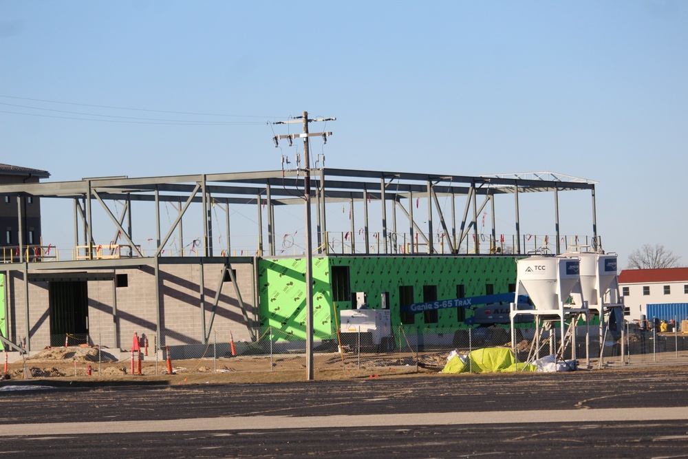 February 2023 construction operations of $11.96 million transient training brigade headquarters at Fort McCoy