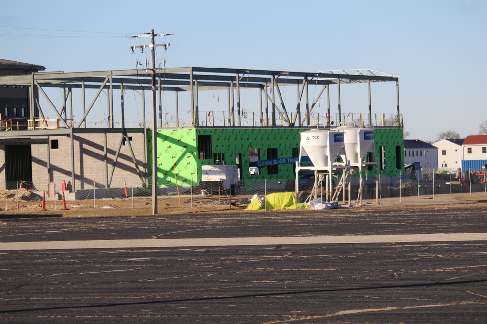 February 2023 construction operations of $11.96 million transient training brigade headquarters at Fort McCoy