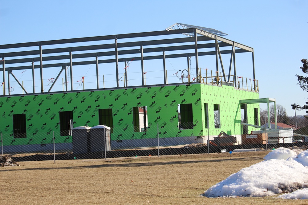 February 2023 construction operations of $11.96 million transient training brigade headquarters at Fort McCoy