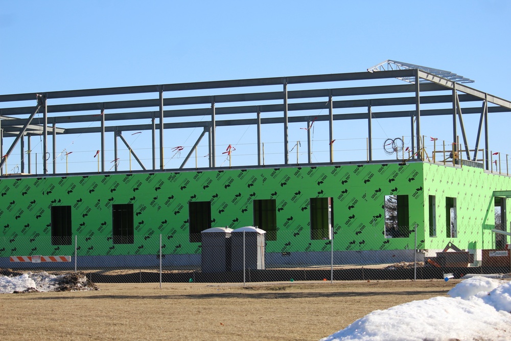 February 2023 construction operations of $11.96 million transient training brigade headquarters at Fort McCoy