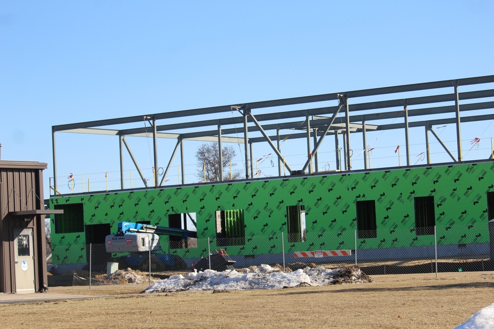 February 2023 construction operations of $11.96 million transient training brigade headquarters at Fort McCoy