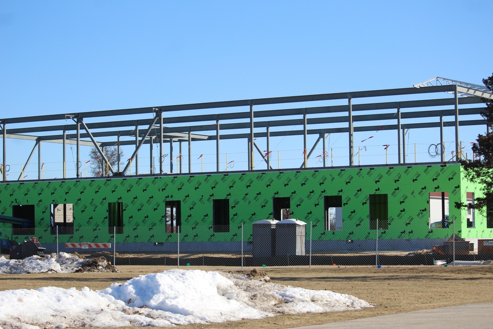 February 2023 construction operations of $11.96 million transient training brigade headquarters at Fort McCoy