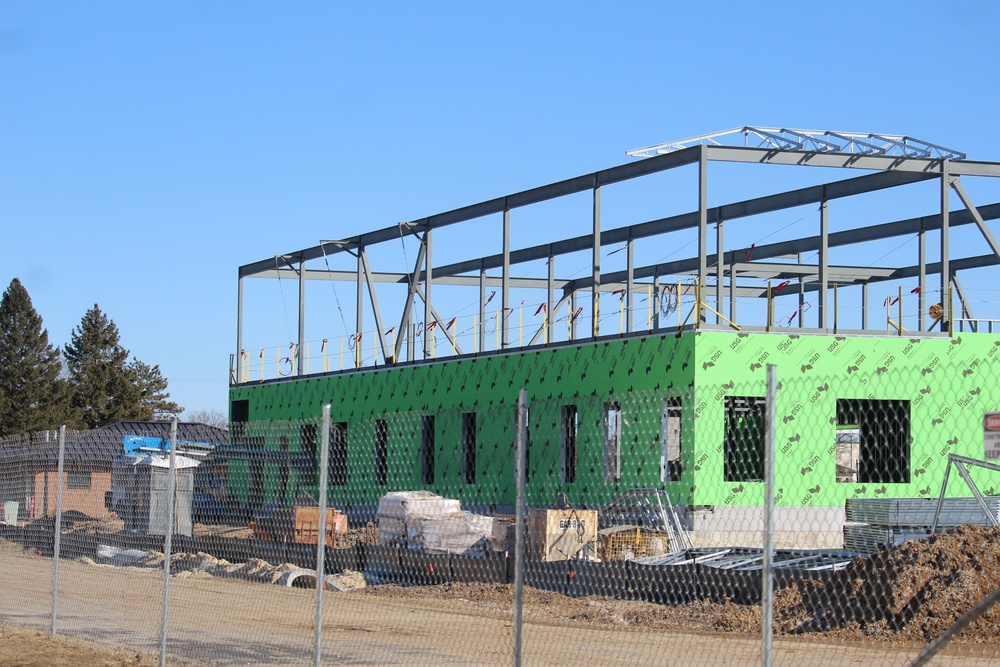 February 2023 construction operations of $11.96 million transient training brigade headquarters at Fort McCoy