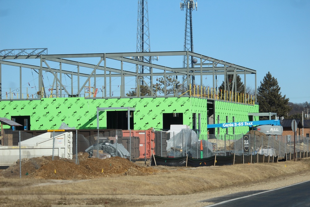 February 2023 construction operations of $11.96 million transient training brigade headquarters at Fort McCoy