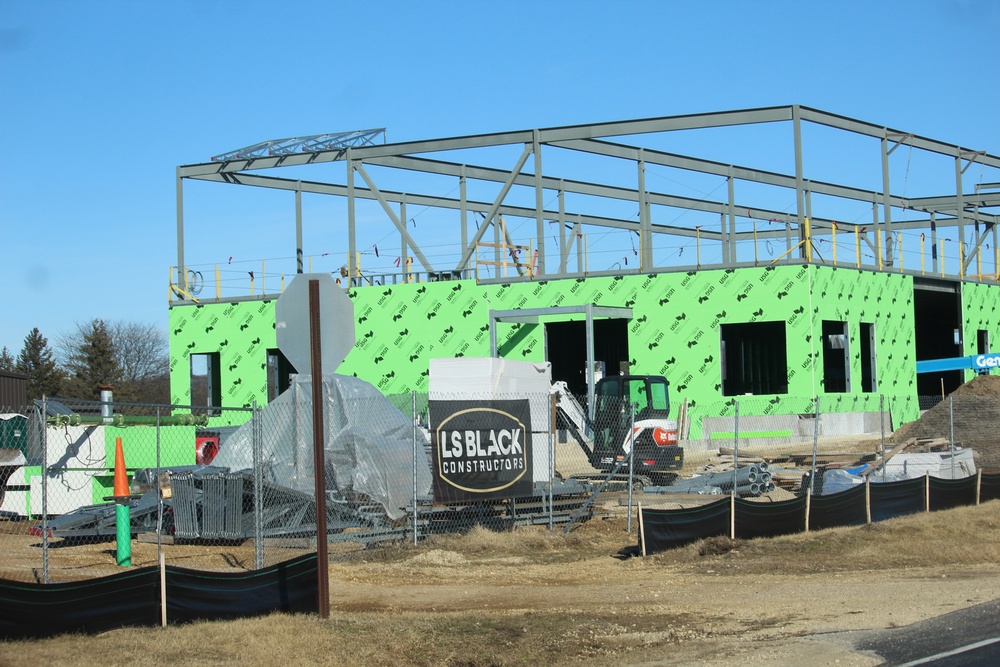 February 2023 construction operations of $11.96 million transient training brigade headquarters at Fort McCoy