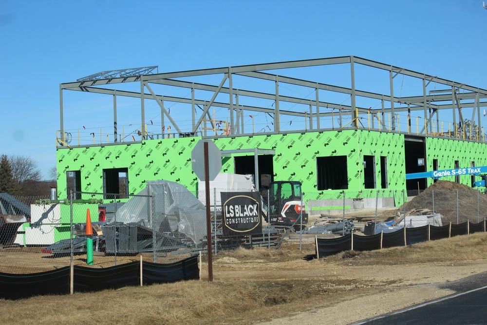 February 2023 construction operations of $11.96 million transient training brigade headquarters at Fort McCoy