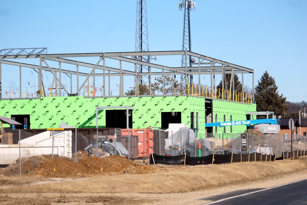 February 2023 construction operations of $11.96 million transient training brigade headquarters at Fort McCoy