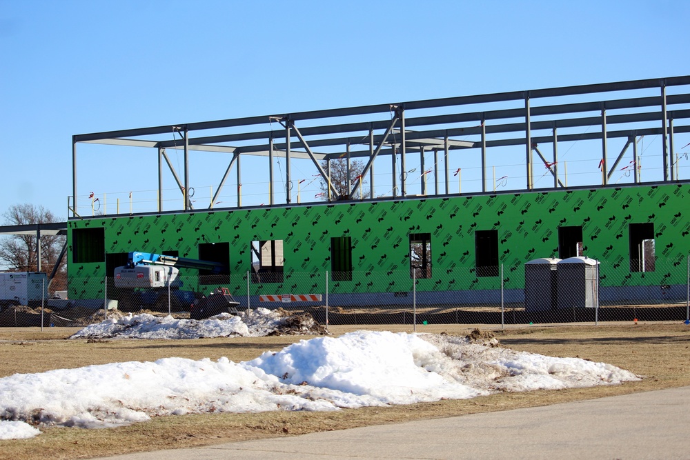 February 2023 construction operations of $11.96 million transient training brigade headquarters at Fort McCoy